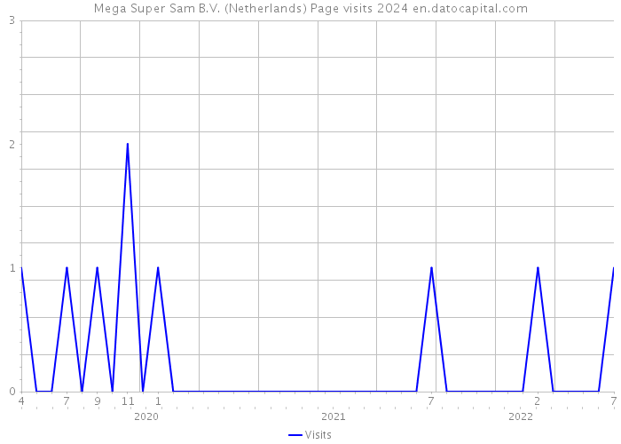Mega Super Sam B.V. (Netherlands) Page visits 2024 
