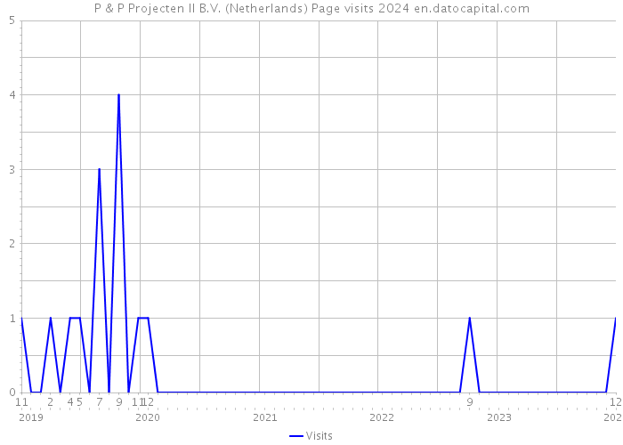 P & P Projecten II B.V. (Netherlands) Page visits 2024 