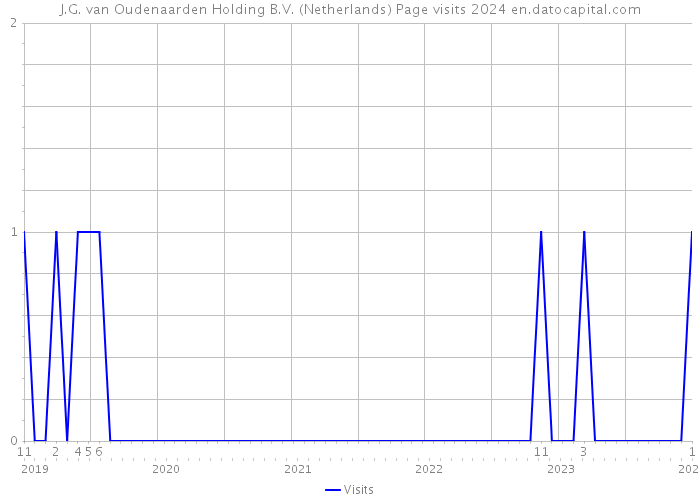 J.G. van Oudenaarden Holding B.V. (Netherlands) Page visits 2024 