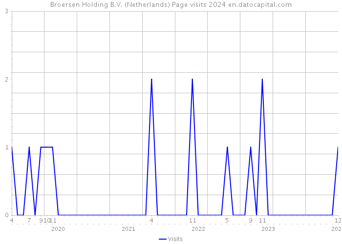 Broersen Holding B.V. (Netherlands) Page visits 2024 