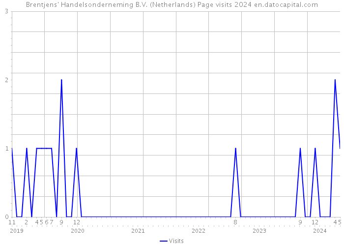 Brentjens' Handelsonderneming B.V. (Netherlands) Page visits 2024 