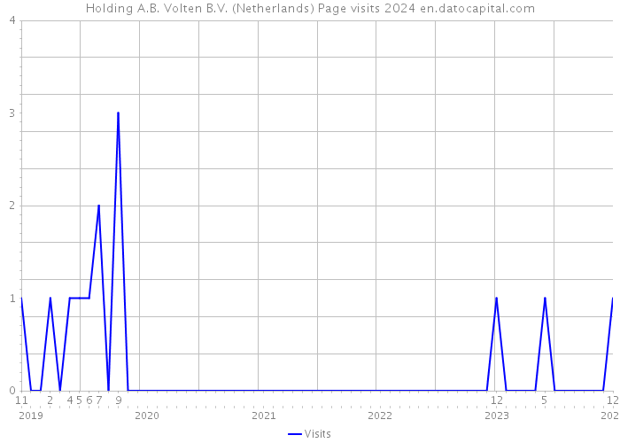 Holding A.B. Volten B.V. (Netherlands) Page visits 2024 