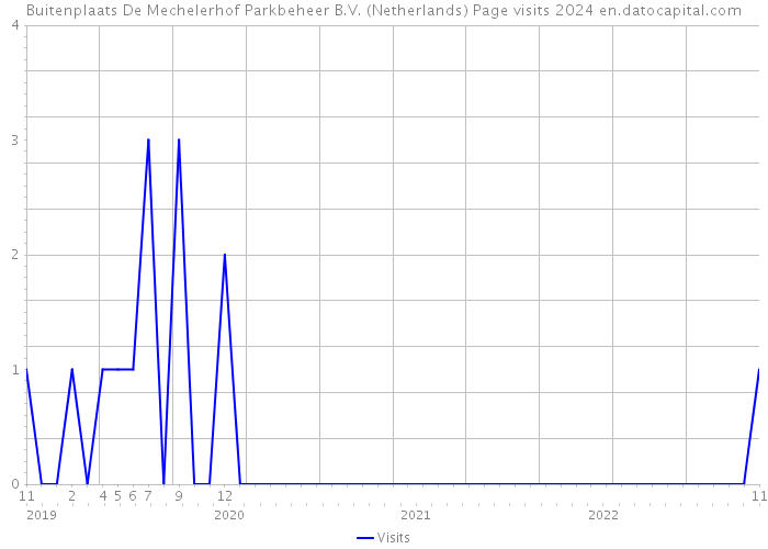 Buitenplaats De Mechelerhof Parkbeheer B.V. (Netherlands) Page visits 2024 
