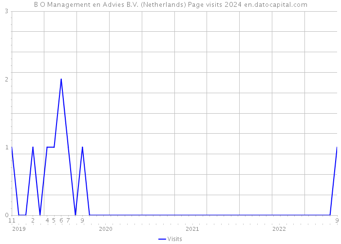 B+O Management en Advies B.V. (Netherlands) Page visits 2024 