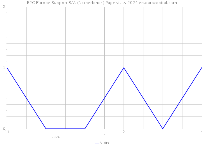 B2C Europe Support B.V. (Netherlands) Page visits 2024 