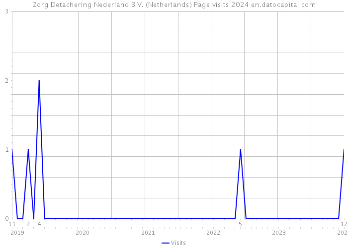 Zorg Detachering Nederland B.V. (Netherlands) Page visits 2024 
