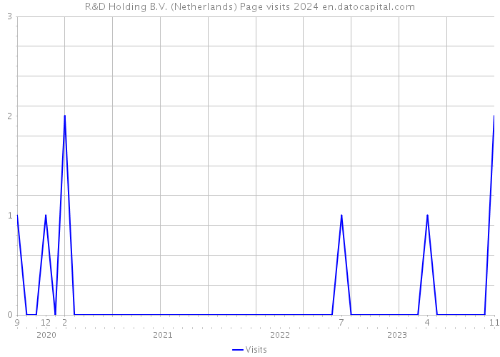 R&D Holding B.V. (Netherlands) Page visits 2024 