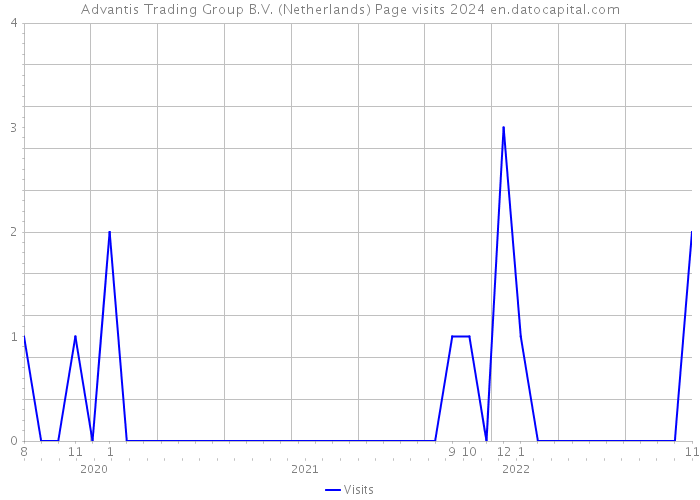 Advantis Trading Group B.V. (Netherlands) Page visits 2024 