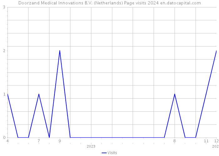 Doorzand Medical Innovations B.V. (Netherlands) Page visits 2024 