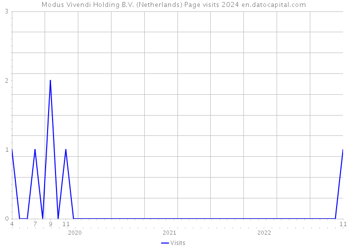 Modus Vivendi Holding B.V. (Netherlands) Page visits 2024 