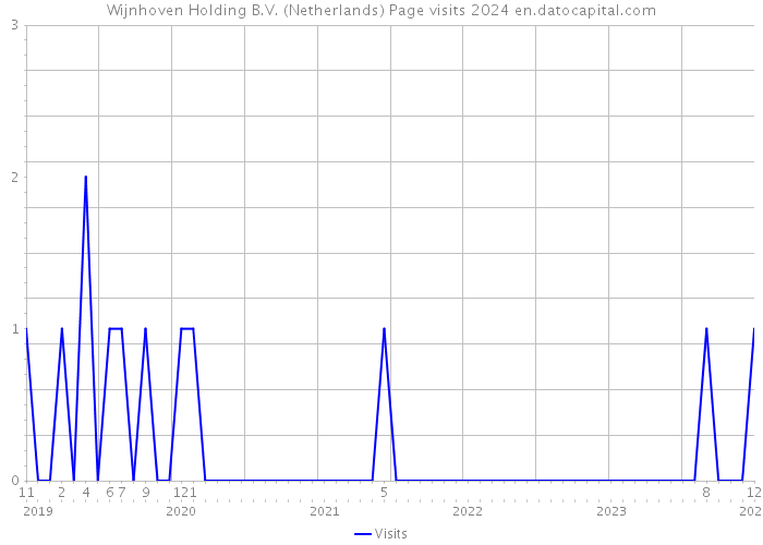 Wijnhoven Holding B.V. (Netherlands) Page visits 2024 