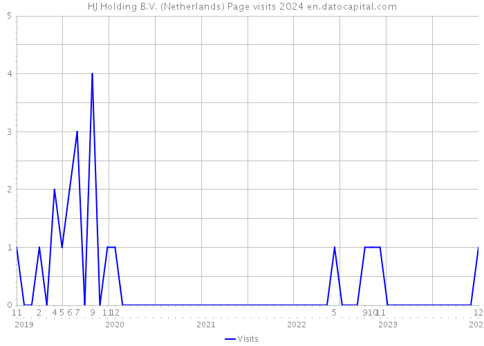 HJ Holding B.V. (Netherlands) Page visits 2024 