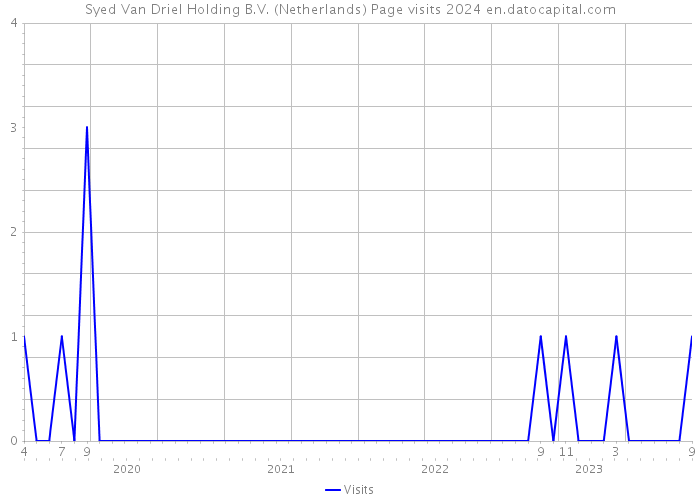 Syed Van Driel Holding B.V. (Netherlands) Page visits 2024 