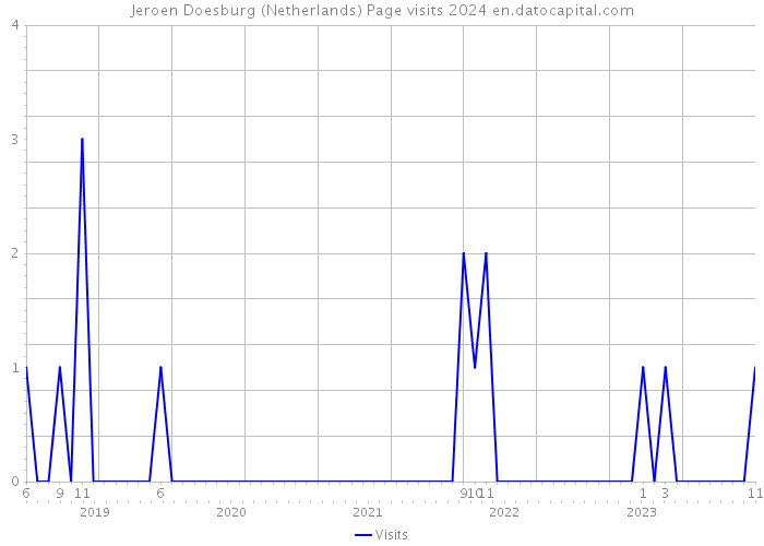 Jeroen Doesburg (Netherlands) Page visits 2024 