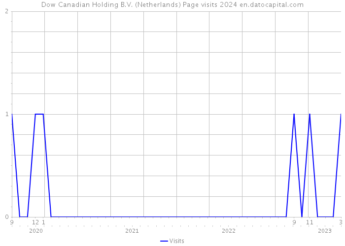 Dow Canadian Holding B.V. (Netherlands) Page visits 2024 