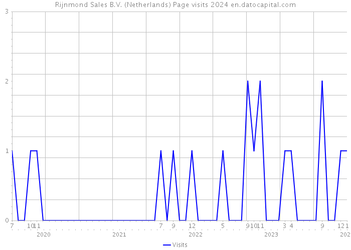 Rijnmond Sales B.V. (Netherlands) Page visits 2024 