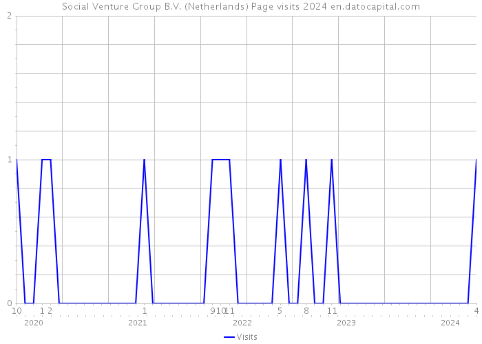 Social Venture Group B.V. (Netherlands) Page visits 2024 