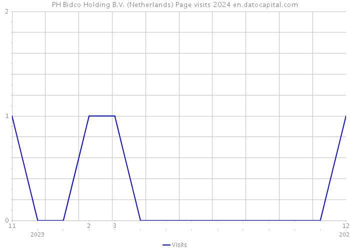 PH Bidco Holding B.V. (Netherlands) Page visits 2024 