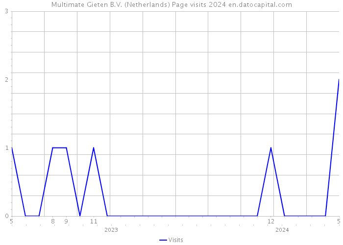 Multimate Gieten B.V. (Netherlands) Page visits 2024 