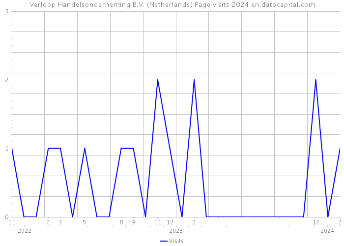 Verloop Handelsonderneming B.V. (Netherlands) Page visits 2024 