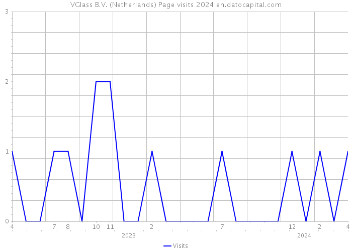 VGlass B.V. (Netherlands) Page visits 2024 
