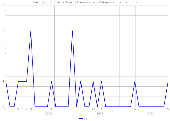 Benny's B.V. (Netherlands) Page visits 2024 