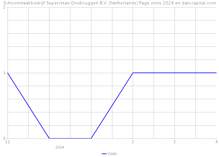 Schoonmaakbedrijf Superclean Driebruggen B.V. (Netherlands) Page visits 2024 