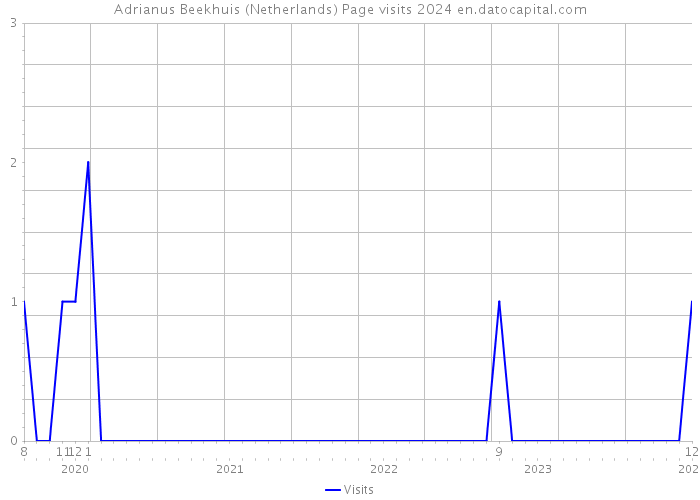 Adrianus Beekhuis (Netherlands) Page visits 2024 