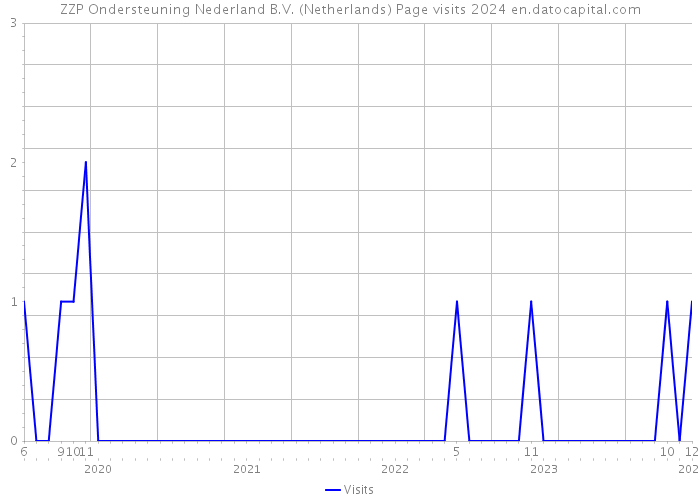 ZZP Ondersteuning Nederland B.V. (Netherlands) Page visits 2024 