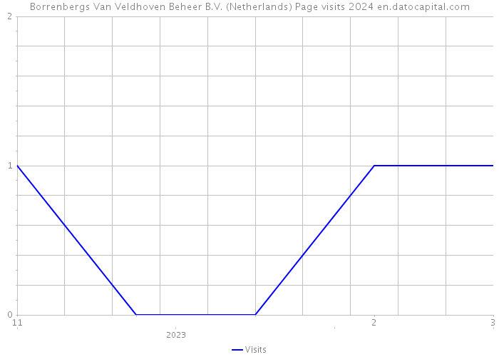 Borrenbergs Van Veldhoven Beheer B.V. (Netherlands) Page visits 2024 