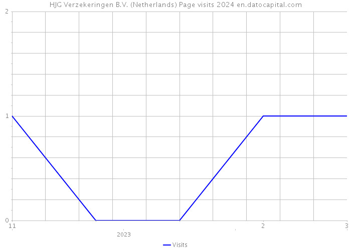 HJG Verzekeringen B.V. (Netherlands) Page visits 2024 