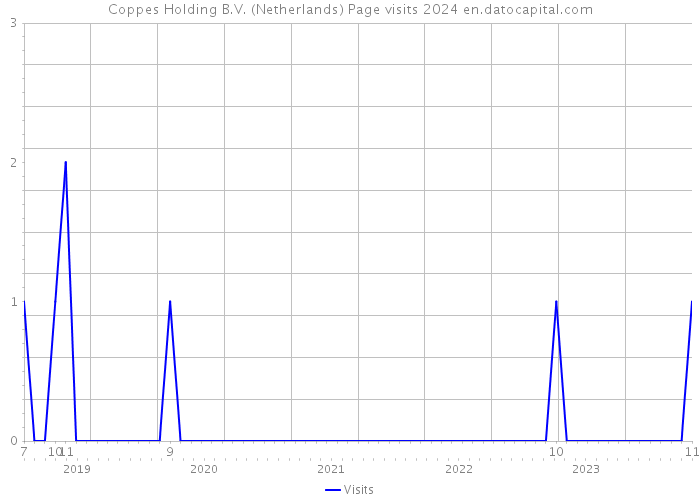 Coppes Holding B.V. (Netherlands) Page visits 2024 