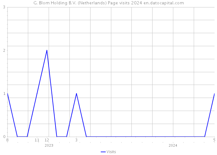 G. Blom Holding B.V. (Netherlands) Page visits 2024 