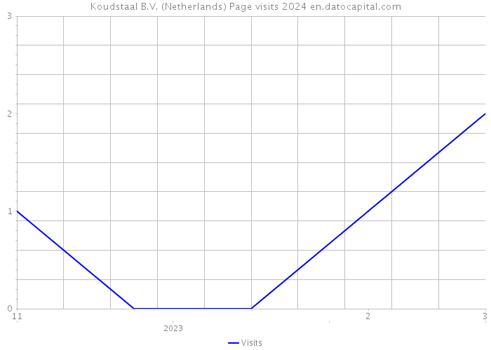 Koudstaal B.V. (Netherlands) Page visits 2024 