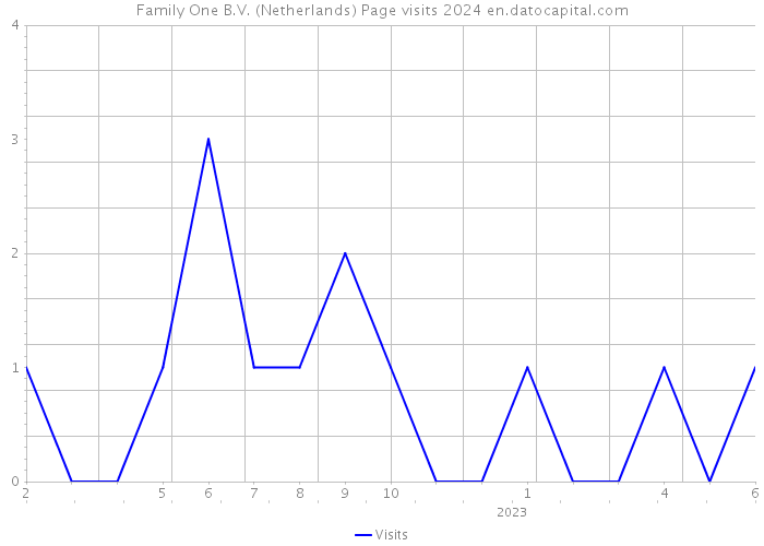 Family One B.V. (Netherlands) Page visits 2024 