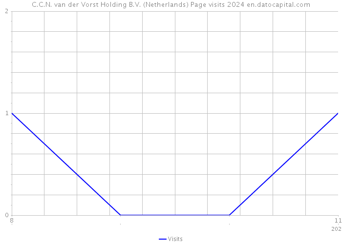 C.C.N. van der Vorst Holding B.V. (Netherlands) Page visits 2024 