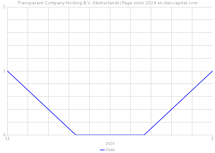 Transparant Company Holding B.V. (Netherlands) Page visits 2024 