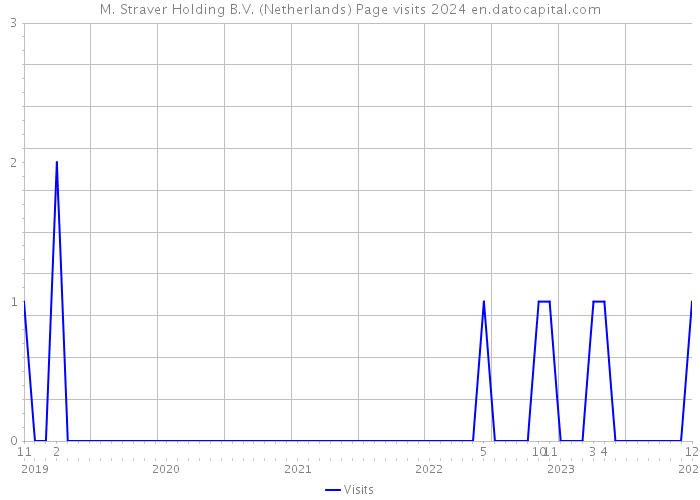 M. Straver Holding B.V. (Netherlands) Page visits 2024 