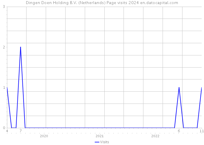 Dingen Doen Holding B.V. (Netherlands) Page visits 2024 