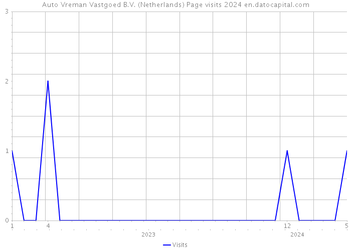 Auto Vreman Vastgoed B.V. (Netherlands) Page visits 2024 