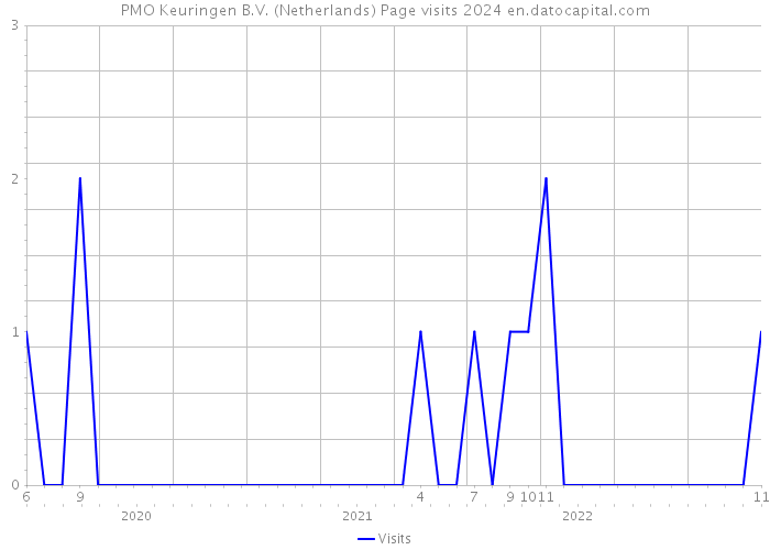 PMO Keuringen B.V. (Netherlands) Page visits 2024 