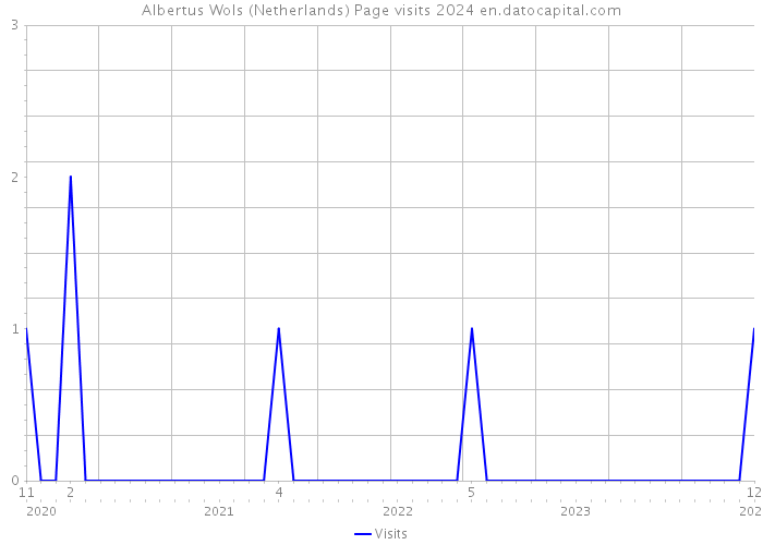 Albertus Wols (Netherlands) Page visits 2024 