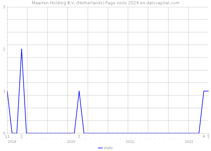 Maarten Holding B.V. (Netherlands) Page visits 2024 