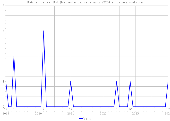 Botman Beheer B.V. (Netherlands) Page visits 2024 