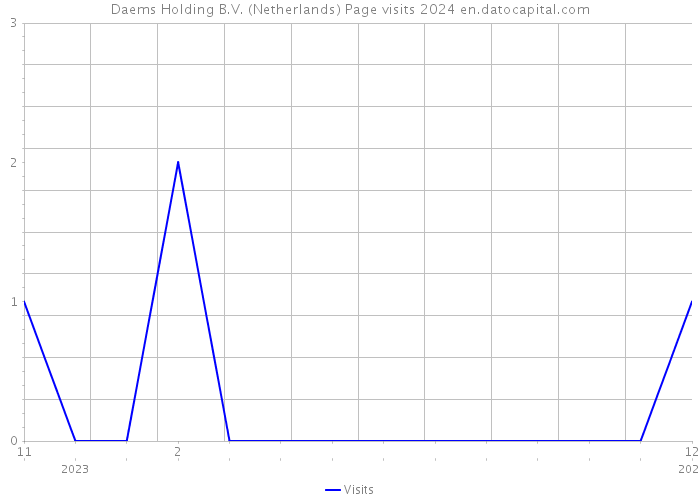 Daems Holding B.V. (Netherlands) Page visits 2024 