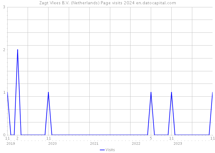 Zagt Vlees B.V. (Netherlands) Page visits 2024 