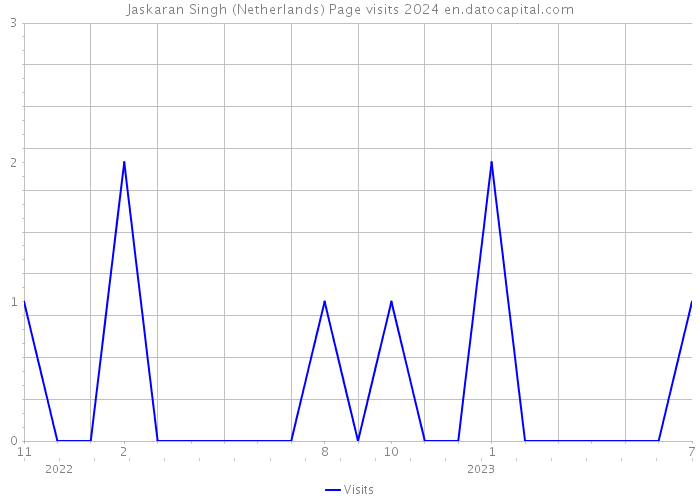 Jaskaran Singh (Netherlands) Page visits 2024 