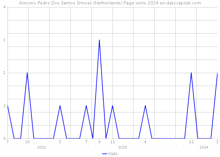 Antonio Pedro Dos Santos Simoes (Netherlands) Page visits 2024 