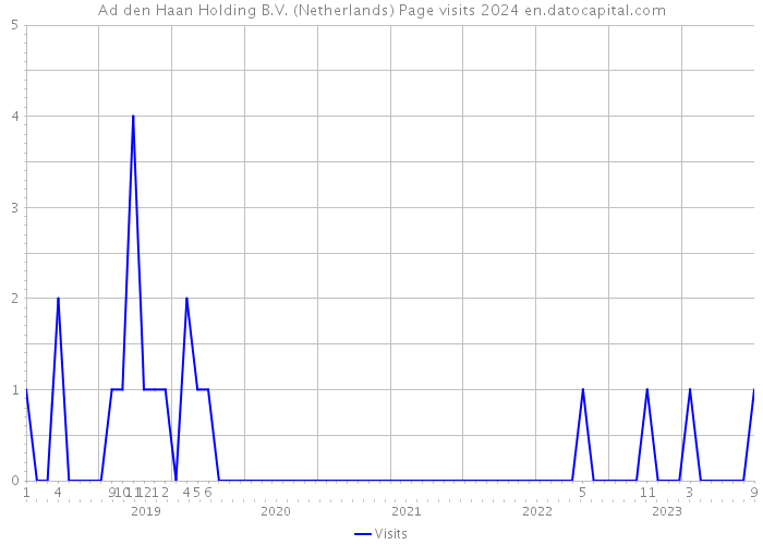Ad den Haan Holding B.V. (Netherlands) Page visits 2024 