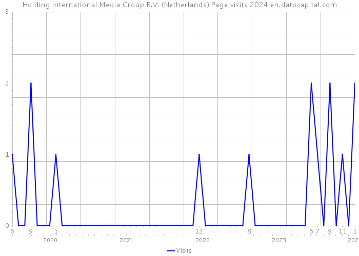 Holding International Media Group B.V. (Netherlands) Page visits 2024 